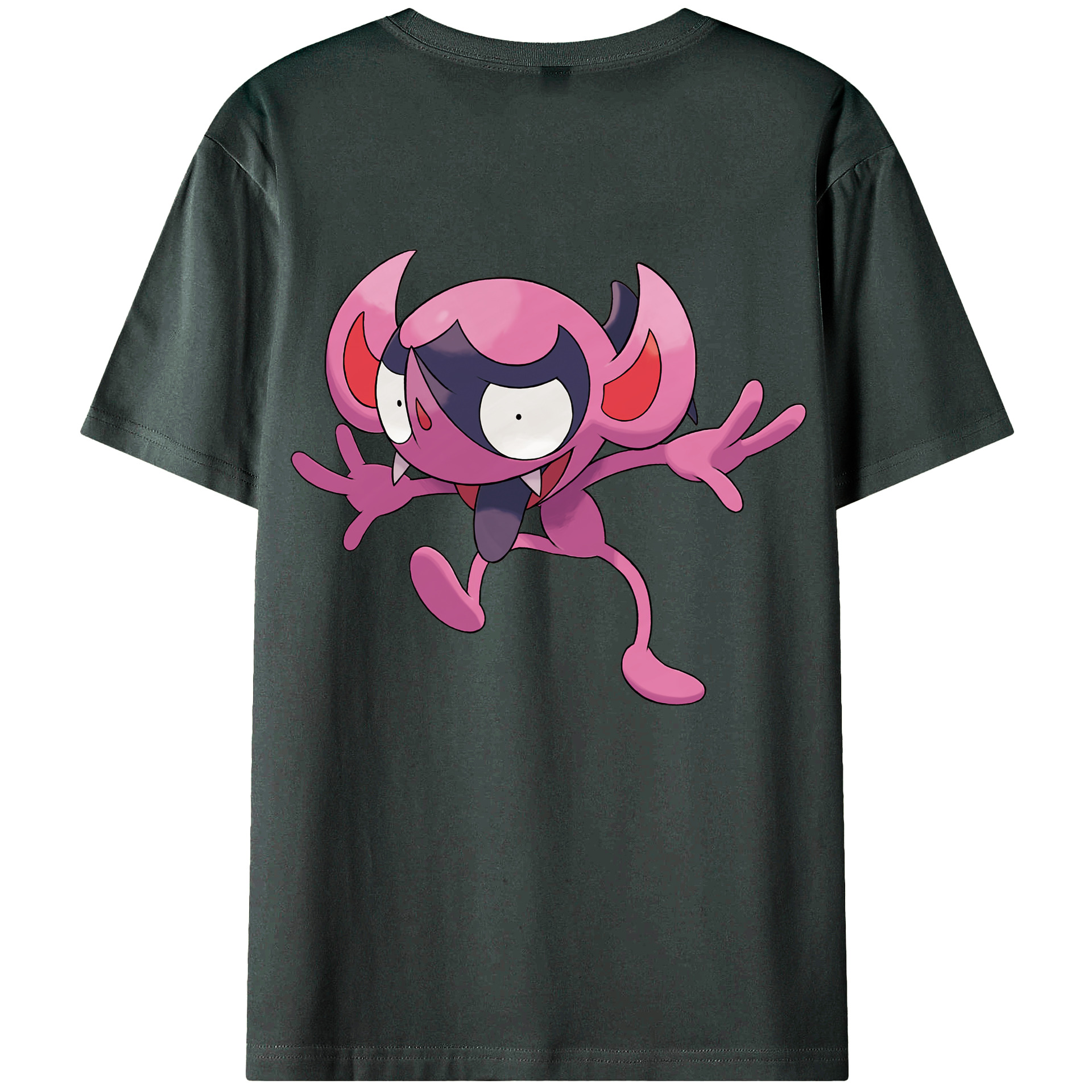 （画像用） ポケットモンスター Pokémon 綿100％ メンズ半袖Tシャツ（バックプリント） 通気性